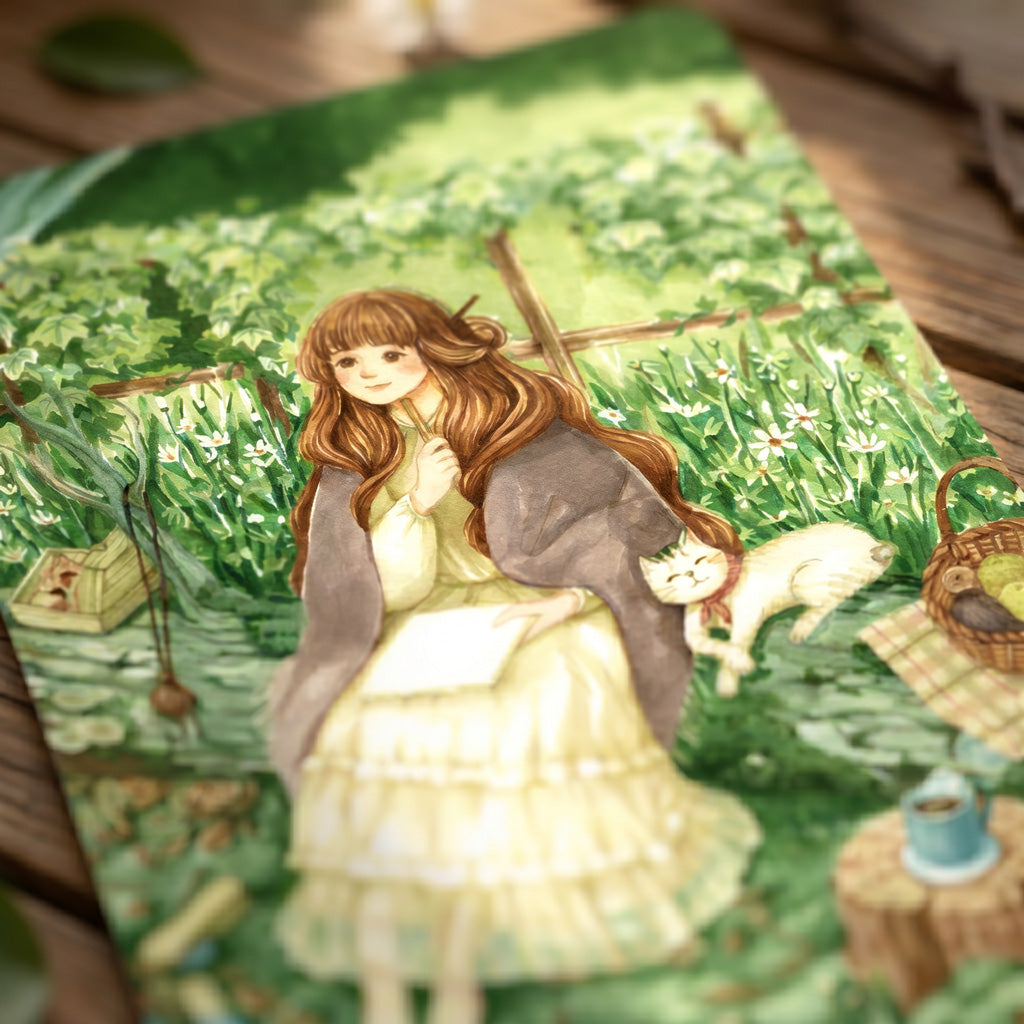 "Hiraya" Watercolor Art Postcard